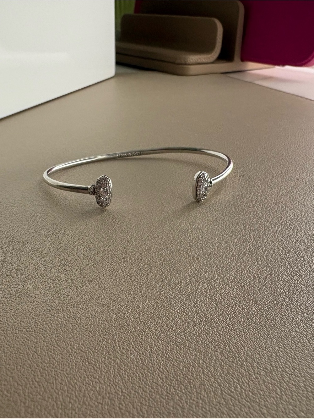Kendra Scott Silver Pavé Open Cuff Bracelet